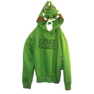 Living Treasures Alligator Sweatshirt Wild Child Hoodie Boys L Green Wild Anima